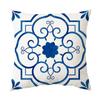 Blue Theme Simple Pattern Printed Pillow Cover Home Decor Geometric Mandala Sofa Cushion
