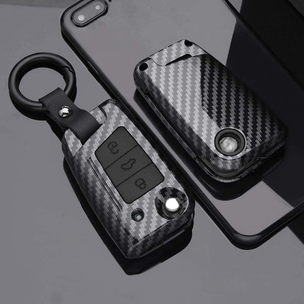 Car Key Case Cover For VW Volkswagen Polo Golf 4 5 6 7 T5 MK7 Tiguan Passat B6 B5 Skoda Octavia A5 A7 Seat Leon FR 2 Ibiza Ateca
