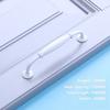 2/6/10pcs White Cabinet Handles & Knobs - Aluminium Alloy Modern Furniture Hardware for Kitchen/Closet/Cupboard/Drawer