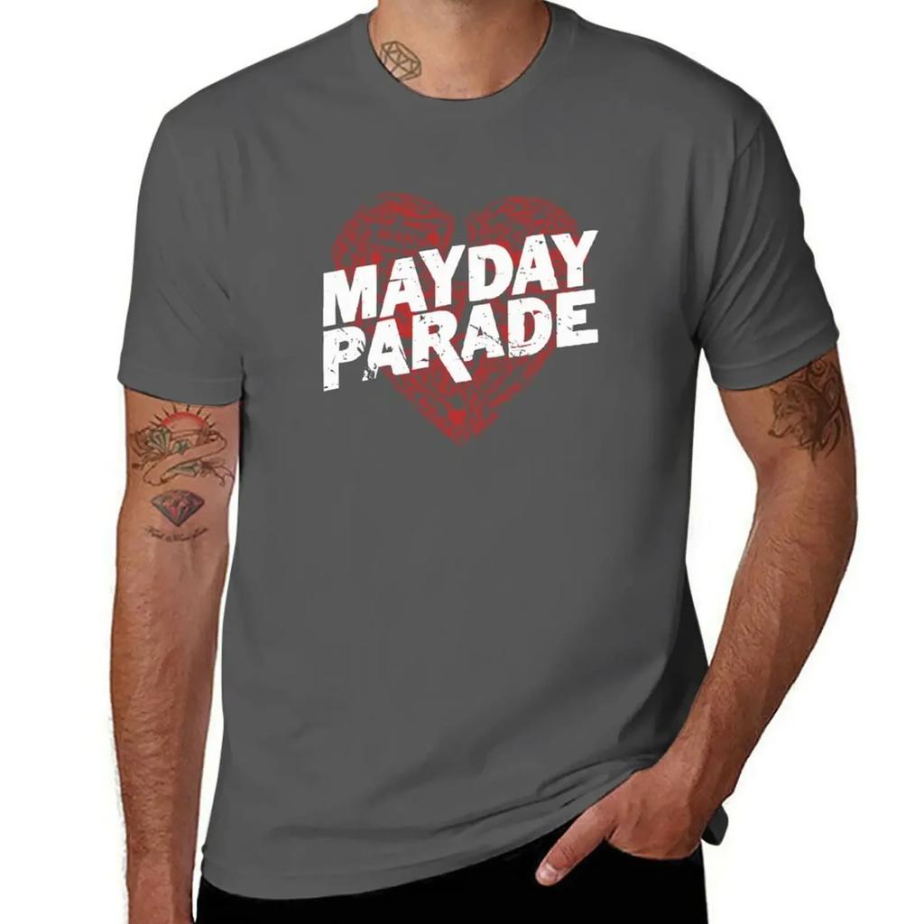 heart art mayday parade logo T-Shirt vintage tees vintage graphic tee workout shirts for men