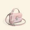 Fashion Ladies Box Shoulder Bag Chinese Girl Crossbody Bag Versatile Embroidery Women's Handbag Silk Scarf Decoration PU