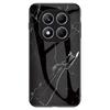 Pro Xiaomi Redmi Note 14 Pro 4G Pouzdro Vzor mramoru Tvrzené sklo+PC+TPU Ochranný kryt na telefon