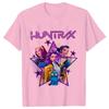 Kpop Demon Hunters Cartoon T-shirt for Chrildren  O-neck T-shirts 2025 Hot Movies Same Tshirts Fans Gifts Y2K High Street Tops