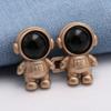 1 Paar verstellbare Taillenschnallen Astronaut Raumfahrer Metall Taillenstraffer Druckknopf für Hosen Jeans Hosen Röcke Versteller