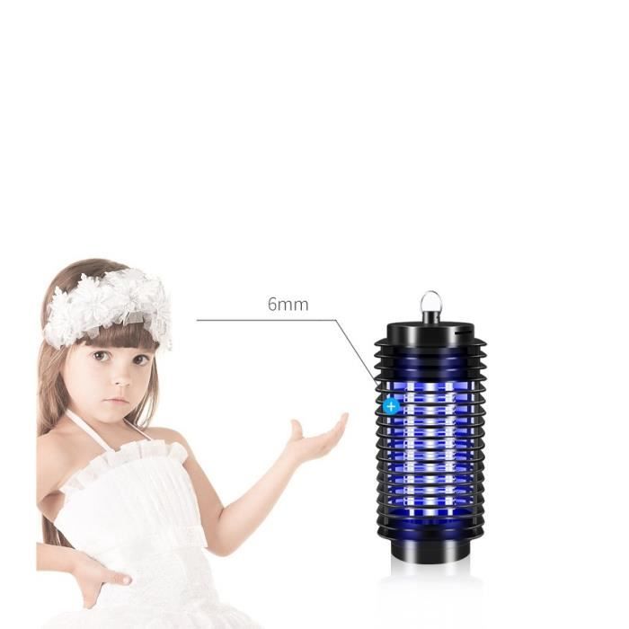 Lampe Anti Moustique - NIGHTYNINE - 6W - ABS Ignifuge - Non Toxique - Méthode Physique