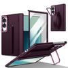 For Samsung Z Fold 8 Ultra 4 5 6 7 Case Full Hinge Protection Built-in Kickstand Hand Strap Screen Protector Shockproof Cover