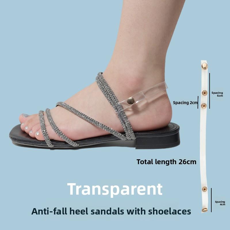 Adjustable Heel Straps for Sandals, Slippers, Large Heel Straps, Fixed Buckles To Prevent Heels From Falling Off, Shoelaces