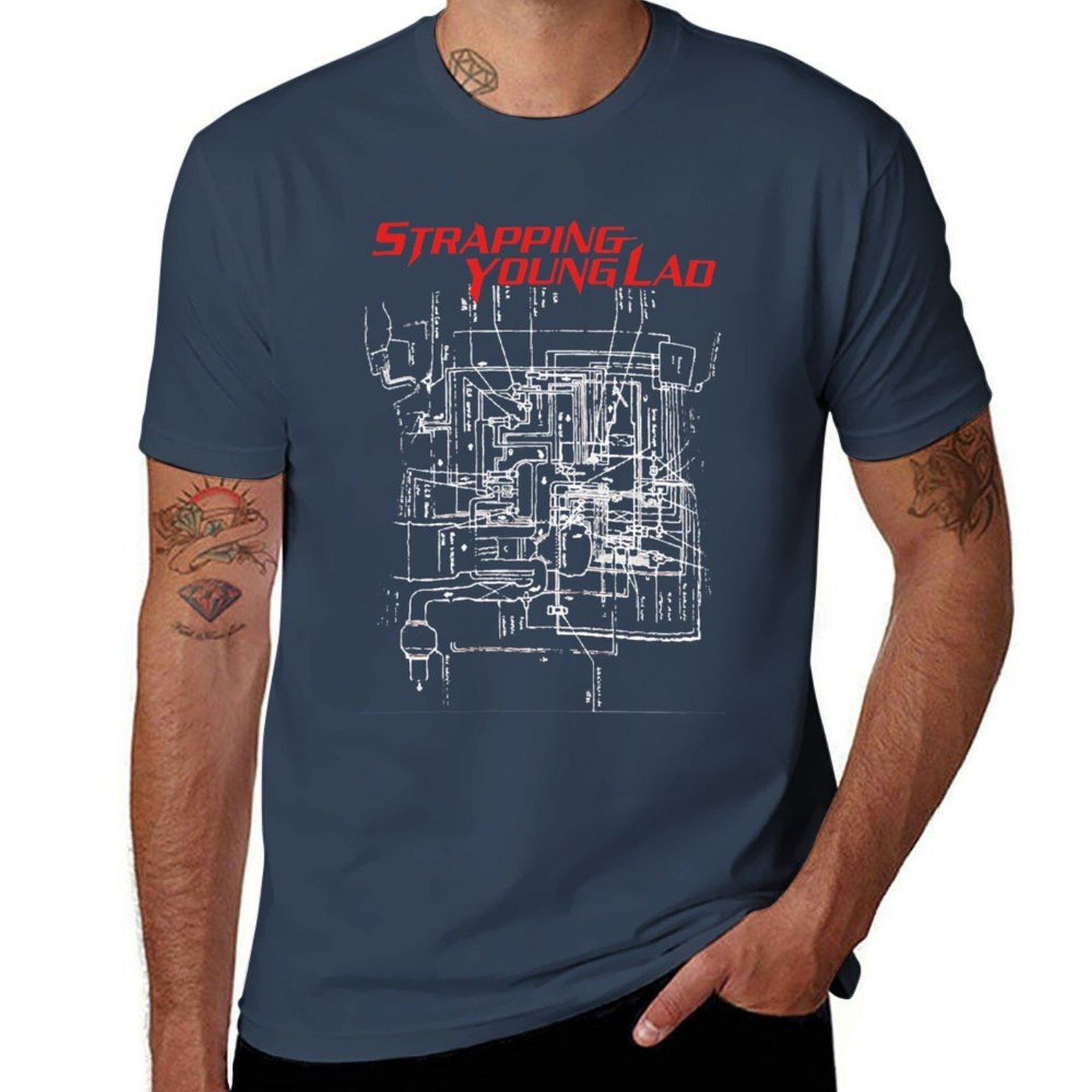 Strapping young TShirt Casual All Match Short Sleeve TShirt S