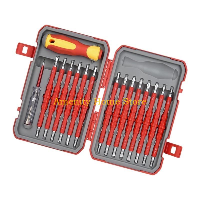 

F26C Essential 29Piece Tip Screwdriver Set, Insulated for Electrical Work Tool for Home and Industry China Mainland
