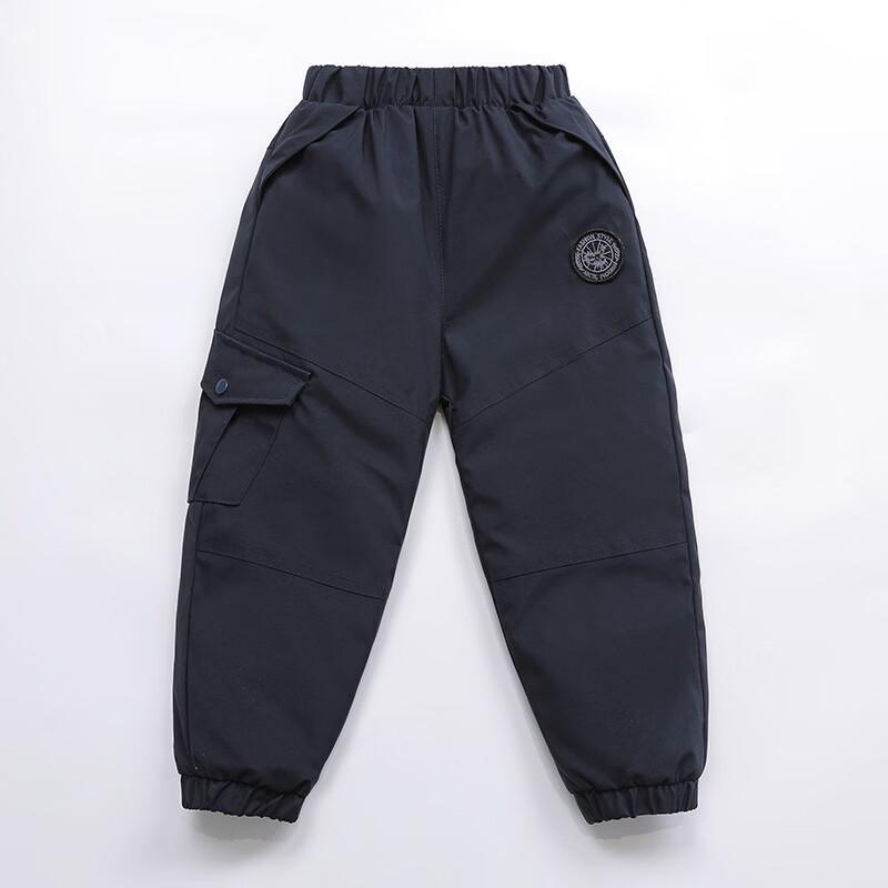 Children s Thickened Winter Down Pants K808 120 темно-синий