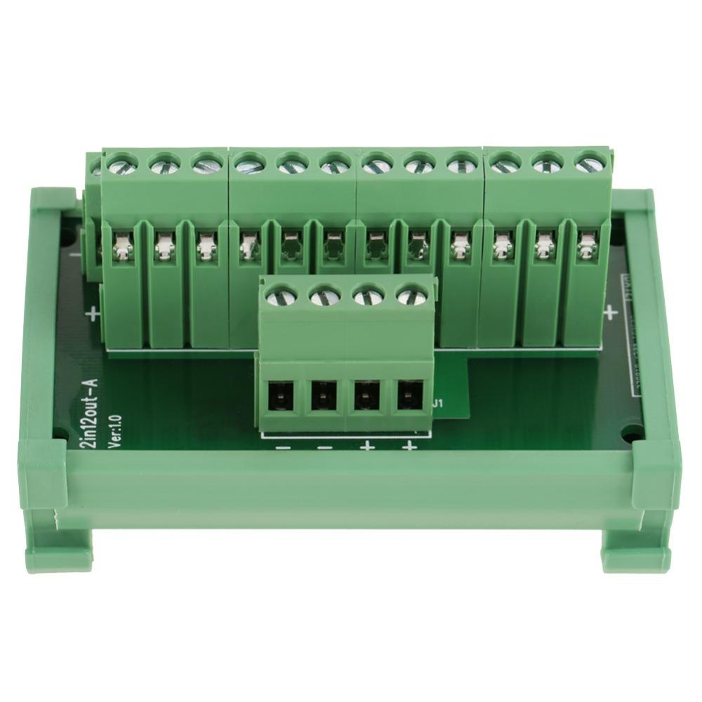 12 Position Power Distribution Module Terminal Block Distribution Board  Automation System