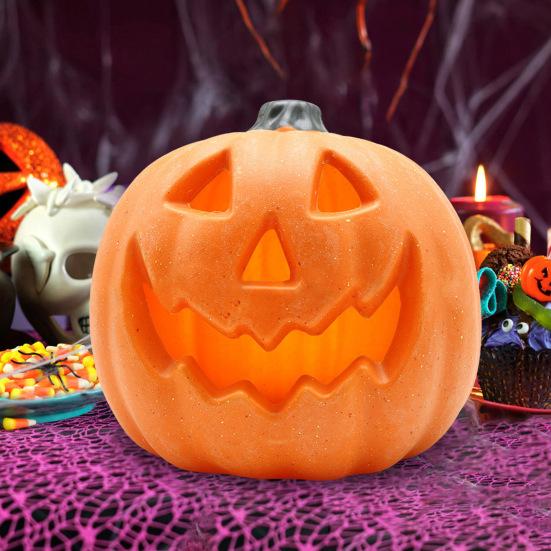Halloween Pumpkin Light Decoration Battery Powered Light Up Pumpkin Lantern Home Tabletop Centerpiece for Halloween Party