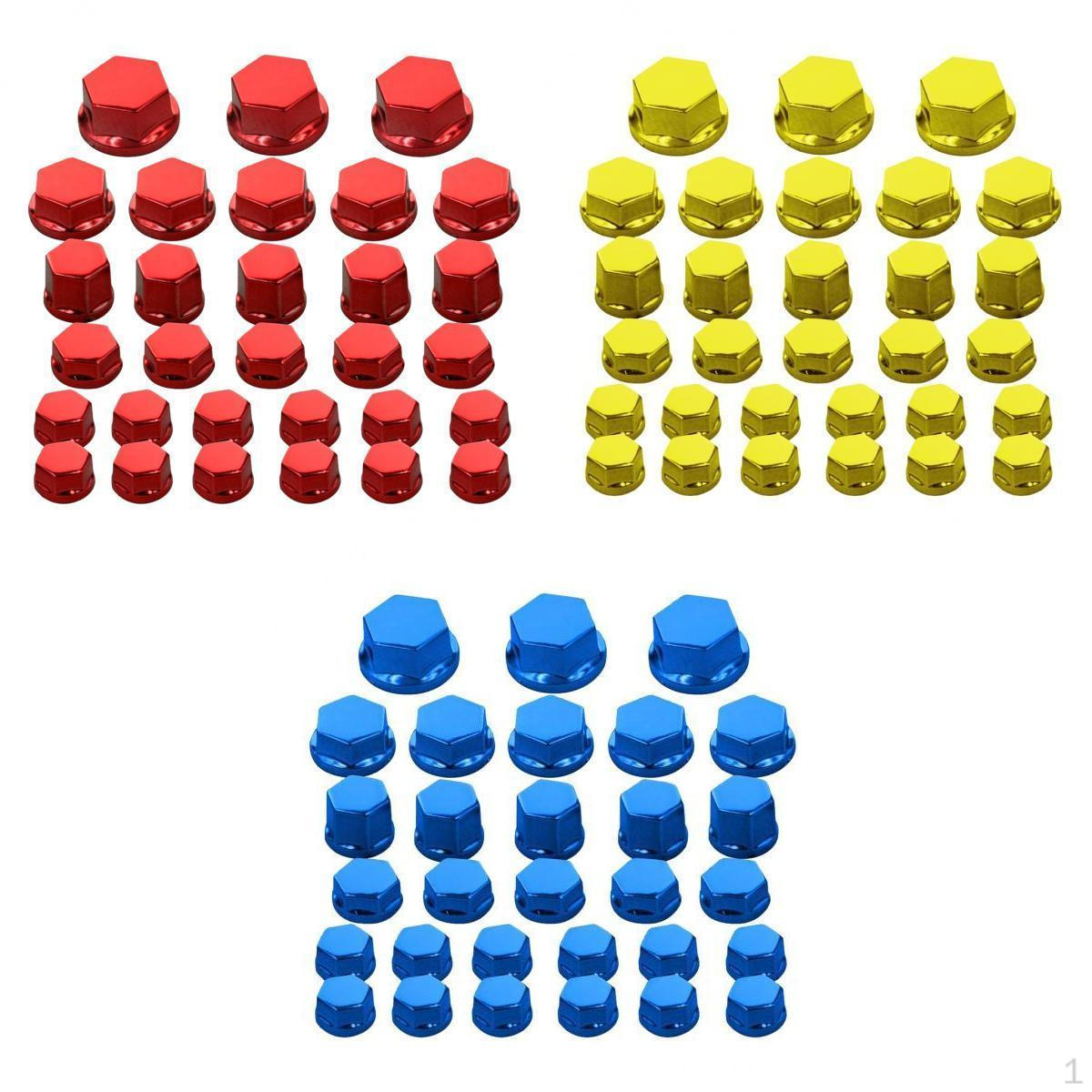 

90 Pieces Motorbike Motorcycle Screw Cap Cover Decoration