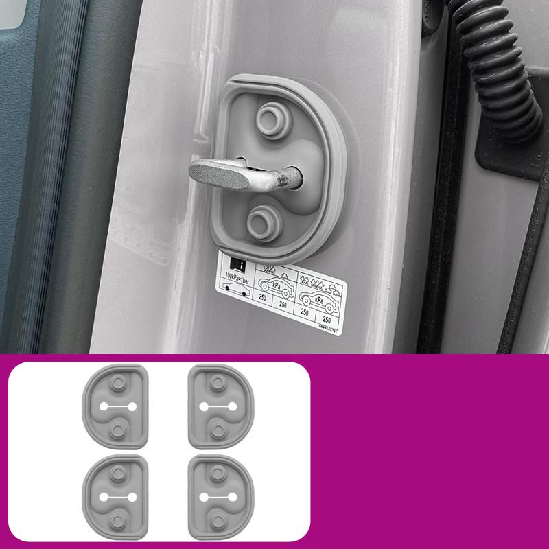 For Geely EX2 EMAS 5 Xingyuan 2025 2026 Silicone Protective Cover for The Door Lock Catch Cover Automobile Modification Supplies