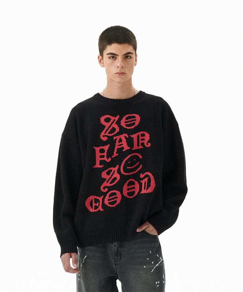 MAHAGRID So Far So Good Knit Sweater Black(Mg2Ffmk601A)