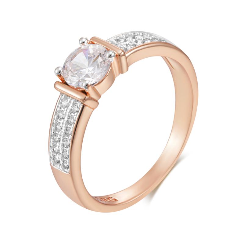 

Luxury Full Shiny Natural Zircon Rings For Women Fashion Rose Gold Color Bride Wedding Ring Daily Fine Jewelry 8
