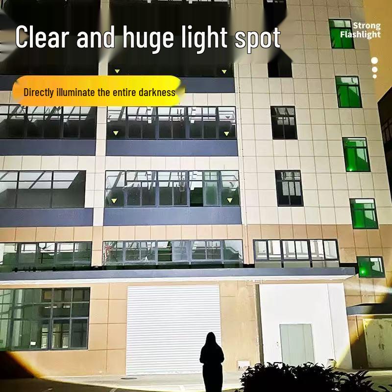 High-Intensity Aluminum Alloy Long-Range Flashlight - Super Bright, Portable, Multi-Function Outdoor Light