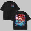 Hazbin Hotel Alastor Unisexga Printed Tshirt Unisex Clothing Harajuku Vintage Washed Oversized Clothes High Quality Cotton Tops
