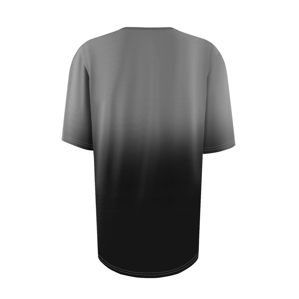 Women's Fashion Casual Gradient Print Top Short Sleeve Shirt Loose Jumper