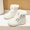 Fashion Winter Autumn Wedges Short Boots Women High Heel Snow Boots Short Plush Fur Ankle Boots Increased Internal Female Platform Shoes