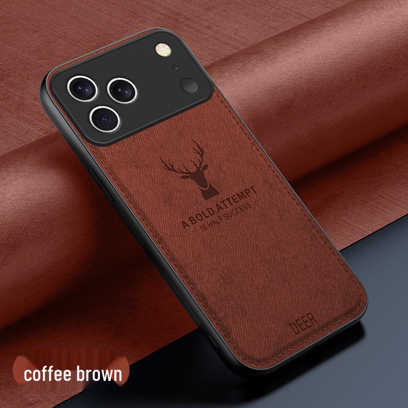 iPhone 17 Pro Max Elk Cloth Texture Drop-Proof Protective Case