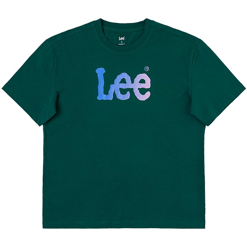 Lee Women s Comfort Fit Gradient Logo Crew Neck T-Shirt S