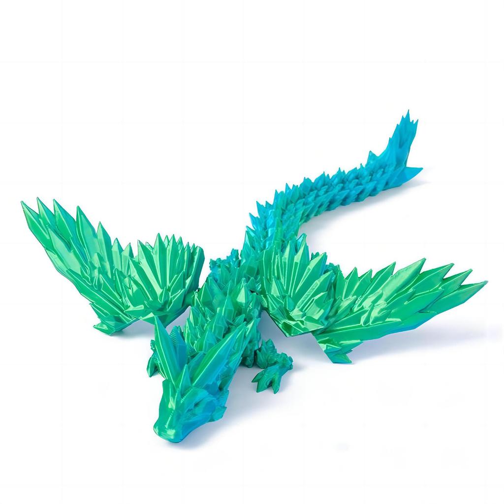 3D Printed Winged Flying Dragon Egg Figurine