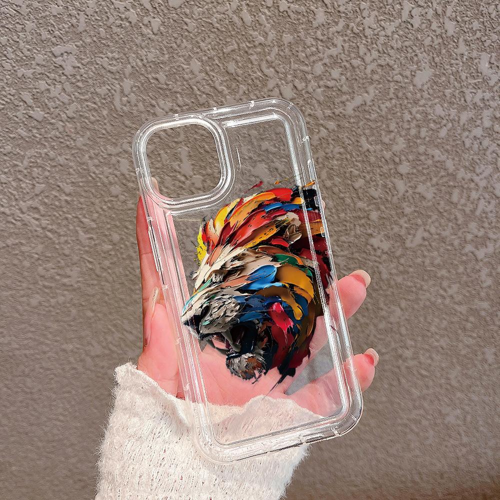 Watercolor Cat Phone Case for iPhone16 16pro 16E 15 Pro Max 11 12 13 14 Plus 7 8 XS Silicone Shockproof Case