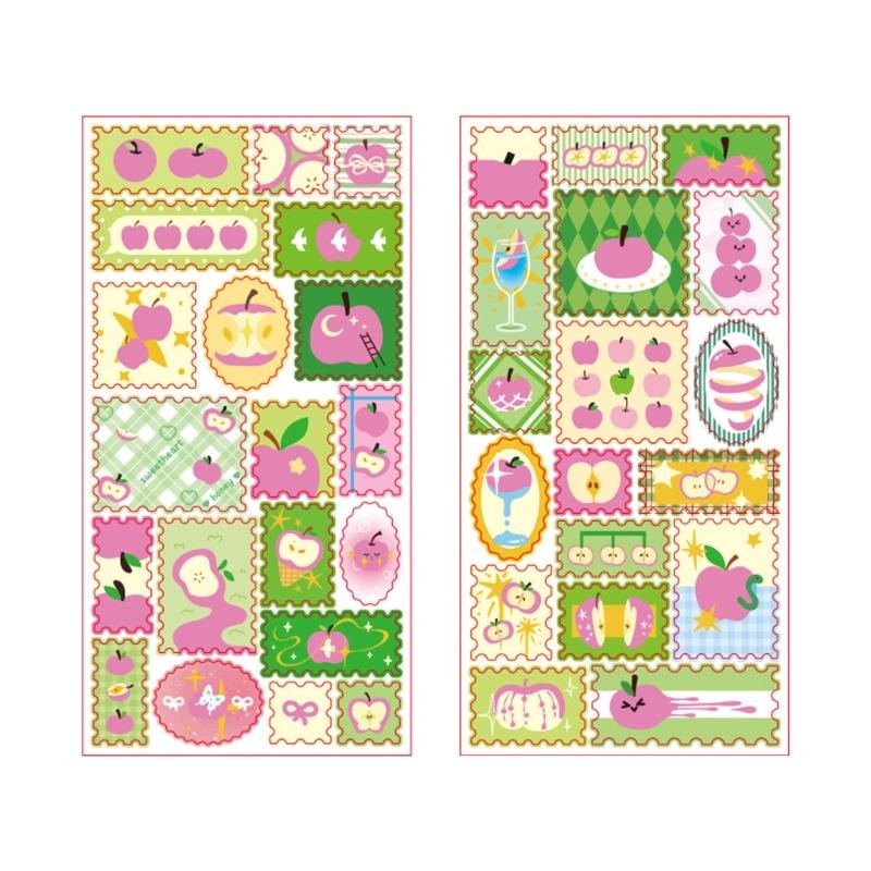 Scrapbook Sticker, Artistic Journaling Sticker Book Aesthetic Sticker Decorative Scrapbook Sticker for Adults Students