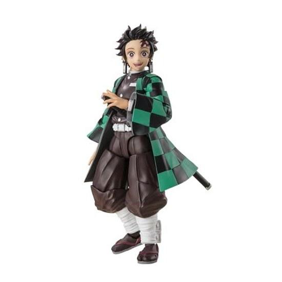 TAMASHII NATIONS S.H. Figuarts Demon Slayer Tanjiro Kamado Approximately 140mm PVC ABS Painted Movable Figure 6-Inch Action -