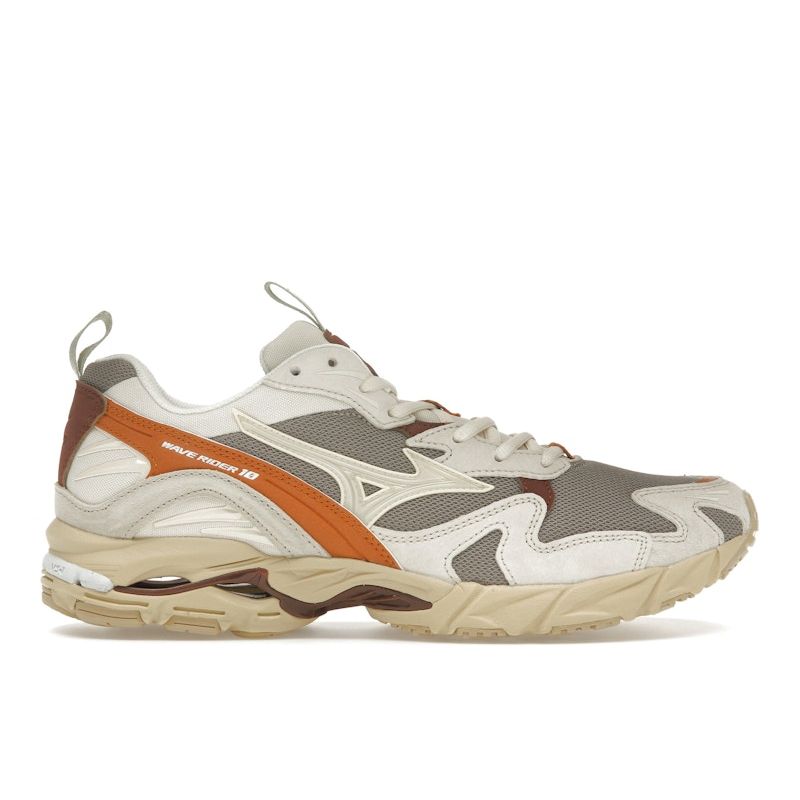 Mizuno Wave Rider 10 Vintage Khaki Sand Pumpkin Spice Unisex Sneakers Summer-Sand D1GA247101