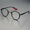 Metal Anti-Blue Light Glasses Women Men Vintage Round Frame Eye Protection Ultra Light Eyeglasses