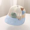 Cartoon 1-3Y Hat Animal Pattern Sunshade Boys Girls Sun Hat Uv Protection Breathable Mesh Toddler Baseball Cap Summer Outdoor