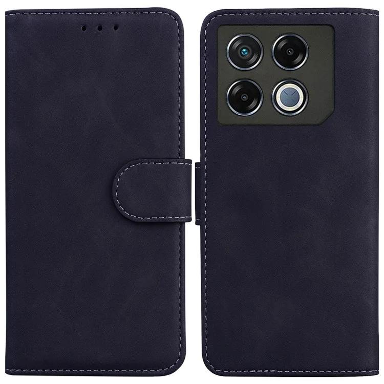 

For Infinix GT 20 Pro 5G Case Folio PU Leather Solid Color Phone Cover - Black