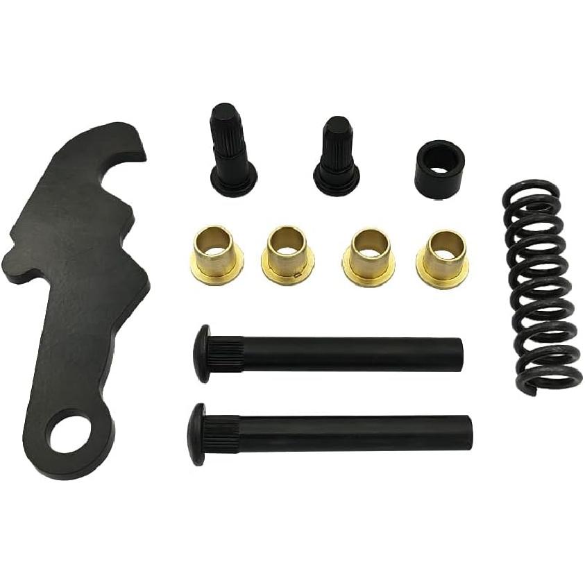 Door Hinge Repair Kit, Latch Well Door Hinge Rebuild Kit with Pin Bushing Cam Studs Spring Set Fits For Ford 1964-1967, for Mustang Mercury Comet