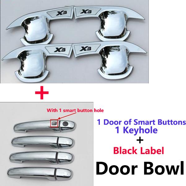 For Geely Yuanjing X3 Accessories GX3 Pro 2024 2017~2025 Covers Chrome Door Handle Anti-Scratch Damage Stickers Car Accessories