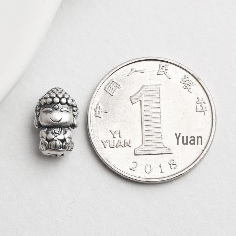Sterling Silver Chinese Zodiac 8 Guardian Deity Spacer Beads for DIY 3D Handmade Bracelet Accessories