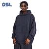 Men's Heavyweight Fleece Hoodie Retro Washed Pullover Sweatshirt Casual Oversized Top