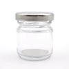 40ml Food Grade Empty Round Clear Mini Jam Honey Glass Jar Small Glass Jars with Metal Lid