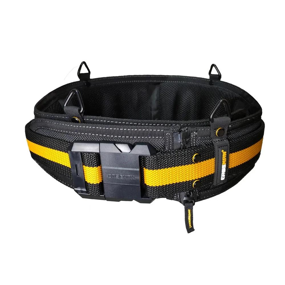 Professional Heavy Work Tool Belt Suspenders Pocket Set Adjustable Lumbar Support Multi Function Carpenter Electrician Tool Belt