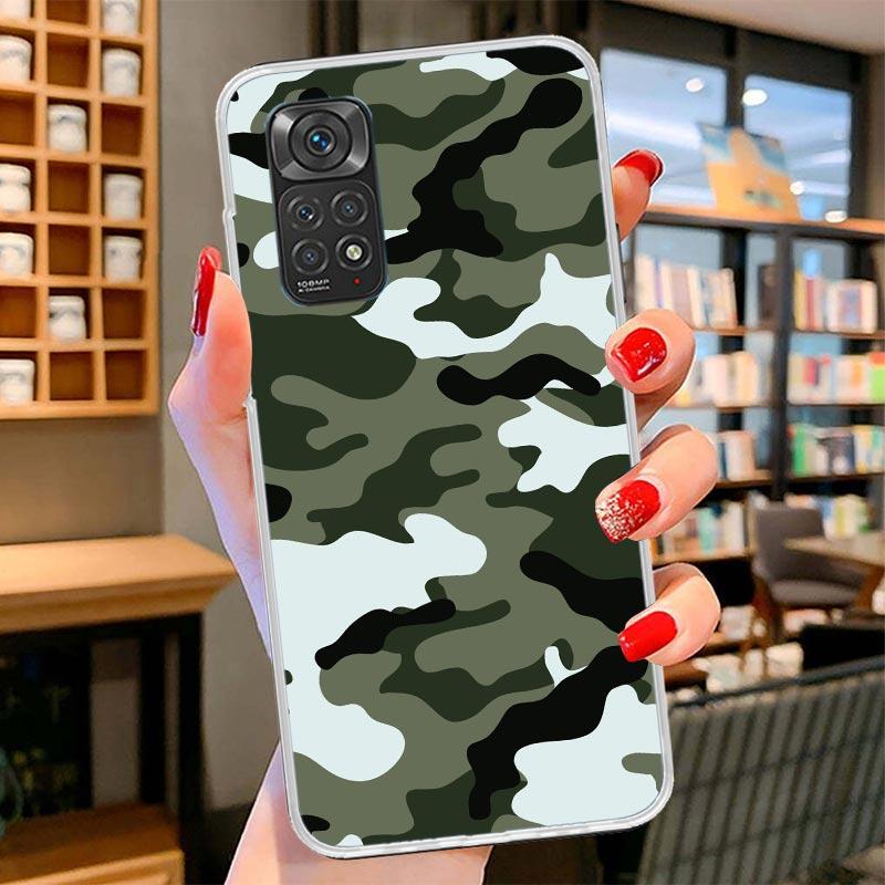 Camouflage Military Cover Phone Case For Xiaomi Redmi Note 15 14 13 12 11 10 Pro Plus 14S 12S 11S 11T 11E 10S Soft Fundas Shell