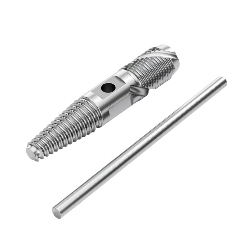 Double Head Broken Screw Extractor Pipe Valves Faucet Broken Bolt Water Pipe Screw Tool for 1/2Inch 3/4Inch Pipes