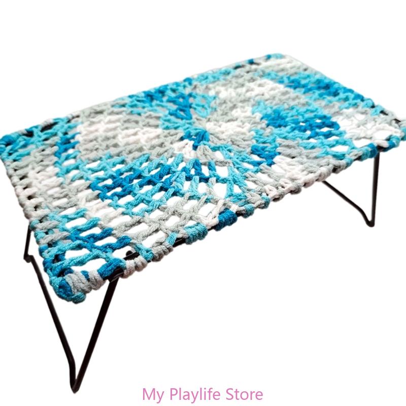 Reptiles Summer Hammocks Lizards Hammock Bearded Dragons Rectangle Crocheted Net Hammock Bed Crocheted Supplies
