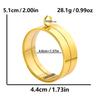 Thickness 10mm Innner Size 15-45mm Stainless Steel Locket Pendants For Jewelry Makings Supplies Round Glass Twist Screw Lockets