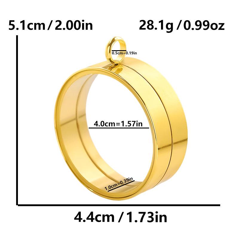 Thickness 10mm Innner Size 15-45mm Stainless Steel Locket Pendants For Jewelry Makings Supplies Round Glass Twist Screw Lockets