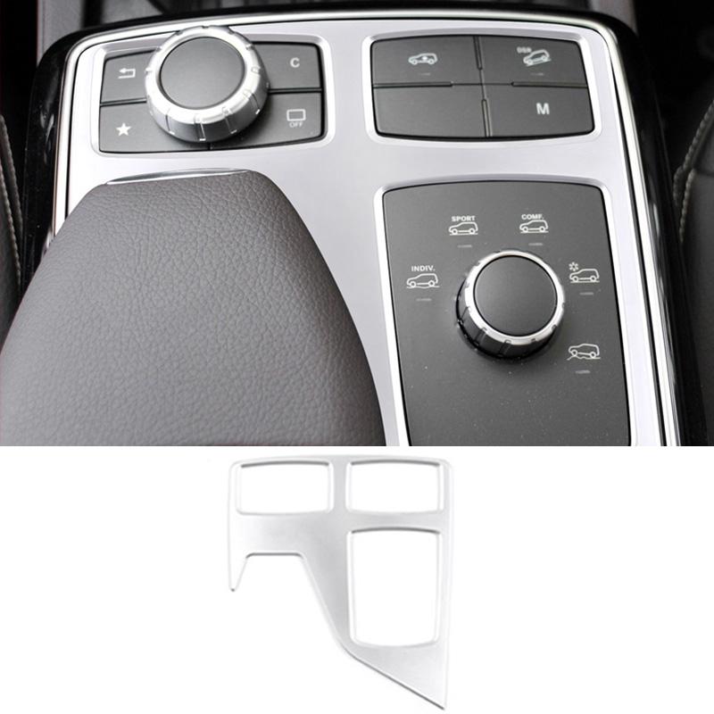 

Для Mercedes-Benz ML GL Class W166 X166 12-16 хромированная серебристая автомобильная центральная мультимедийная ручка, отделочная панель, внутренняя медиа-панель серебряный