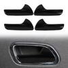 4 Pcs Inner Door Handle Cover Trim Fashionable Anti Scratch Abrasion Proof Easy Install for Cars