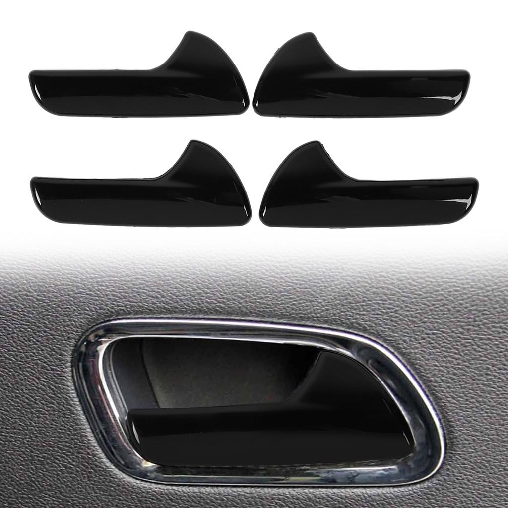 4 Pcs Inner Door Handle Cover Trim Fashionable Anti Scratch Abrasion Proof Easy Install for Cars