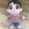 For 20cm Idol  Doll Clothes Accessories Striped Short Sleeve Cotton Stuffed Doll Shirt Top Blouse T-shirt Kids Toy Gift