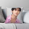 Rowoon Handsome Pillowcase Polyester Linen Velvet Printed Zip Decor Sofa Cushion Case Wholesale 18"
